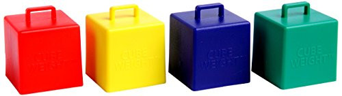 Cube Weight 65 g Balloon Weight Primary Asst (10 Piece) | Amazon (US)