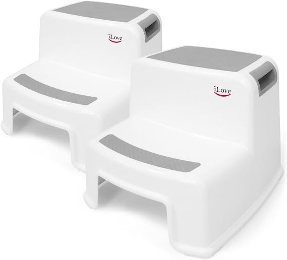 Amazon.com: iLove 2 Step Stool for Kids and Toddlers, Bathroom and Toilet Stool for Potty Trainin... | Amazon (US)