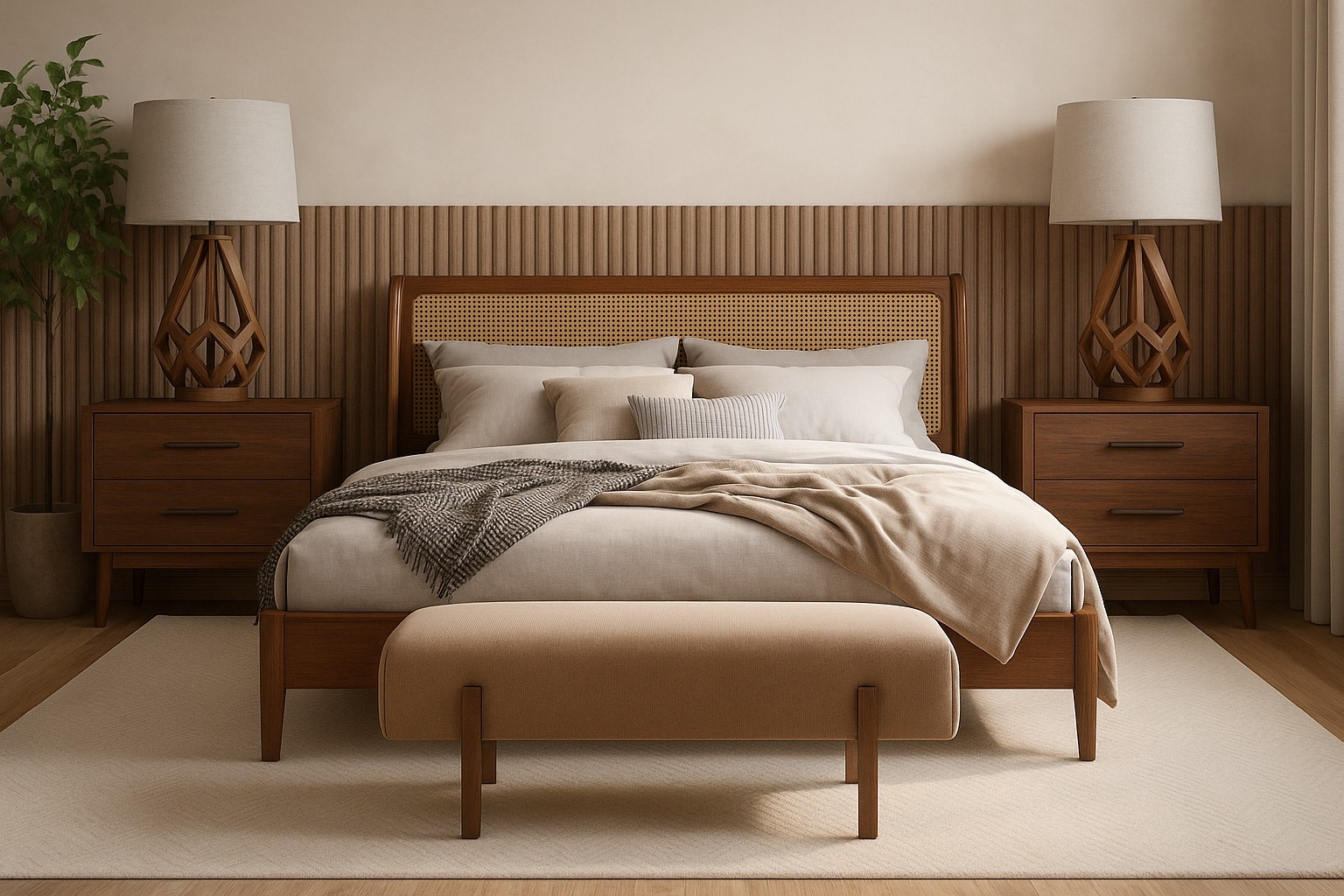 A bedroom project for a very special couple. The goal here was to keep costs low while creating a warm and inviting atmosphere. If you’d like to recreate this space in your own home, all the pieces are available on my LTK page.

#LTKHome