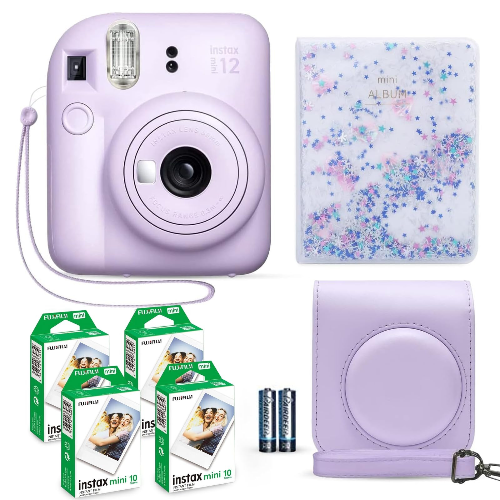 Fujifilm Instax Mini 12 Instant Camera Lilac Purple + Fuji Film Value Pack (40 Sheets) + Shutter ... | Amazon (US)