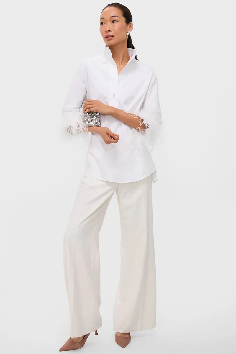 White Feather Willow Blouse | Tuckernuck (US)