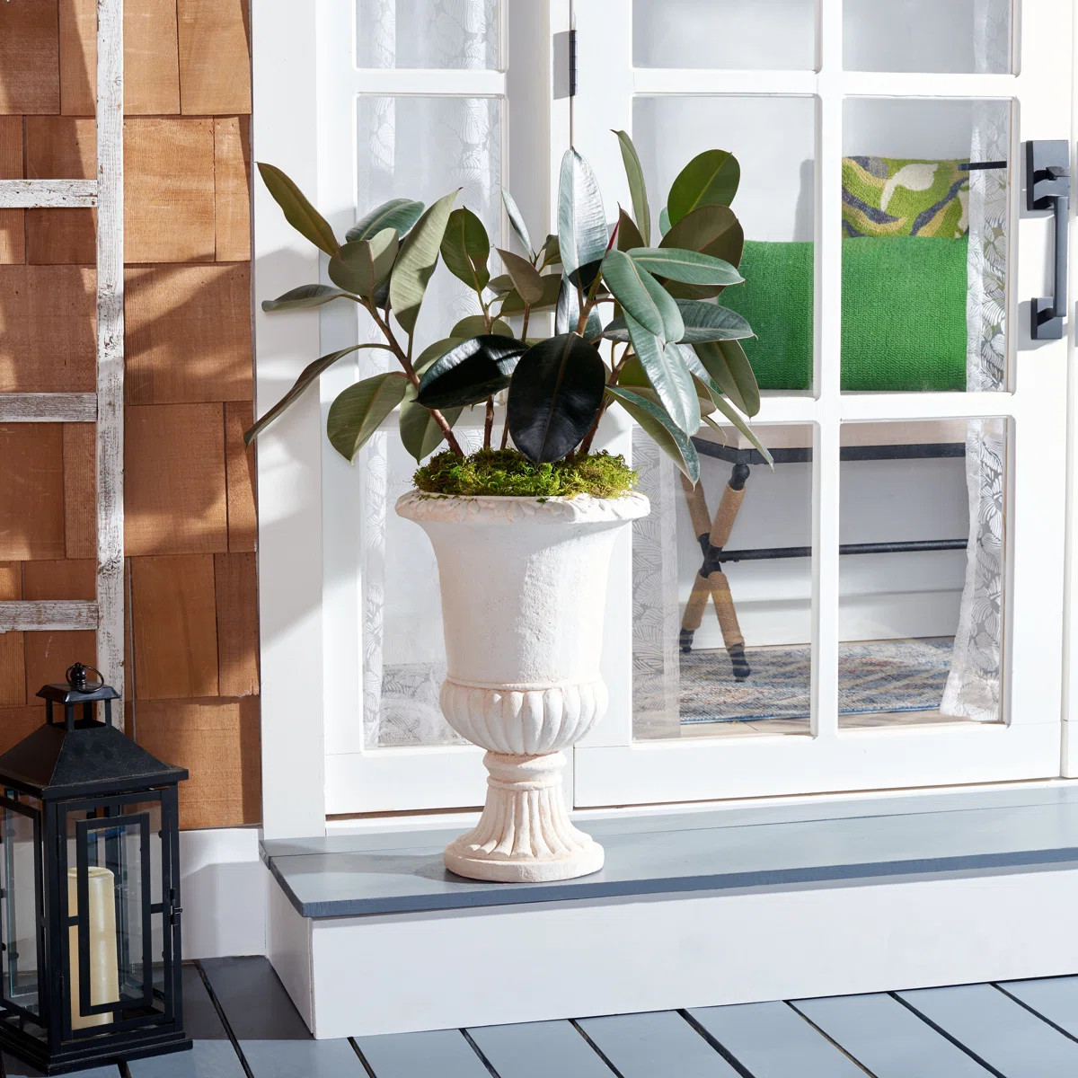 Copacabana 19.7" H Magnesium Oxide Urn Planter | Wayfair North America
