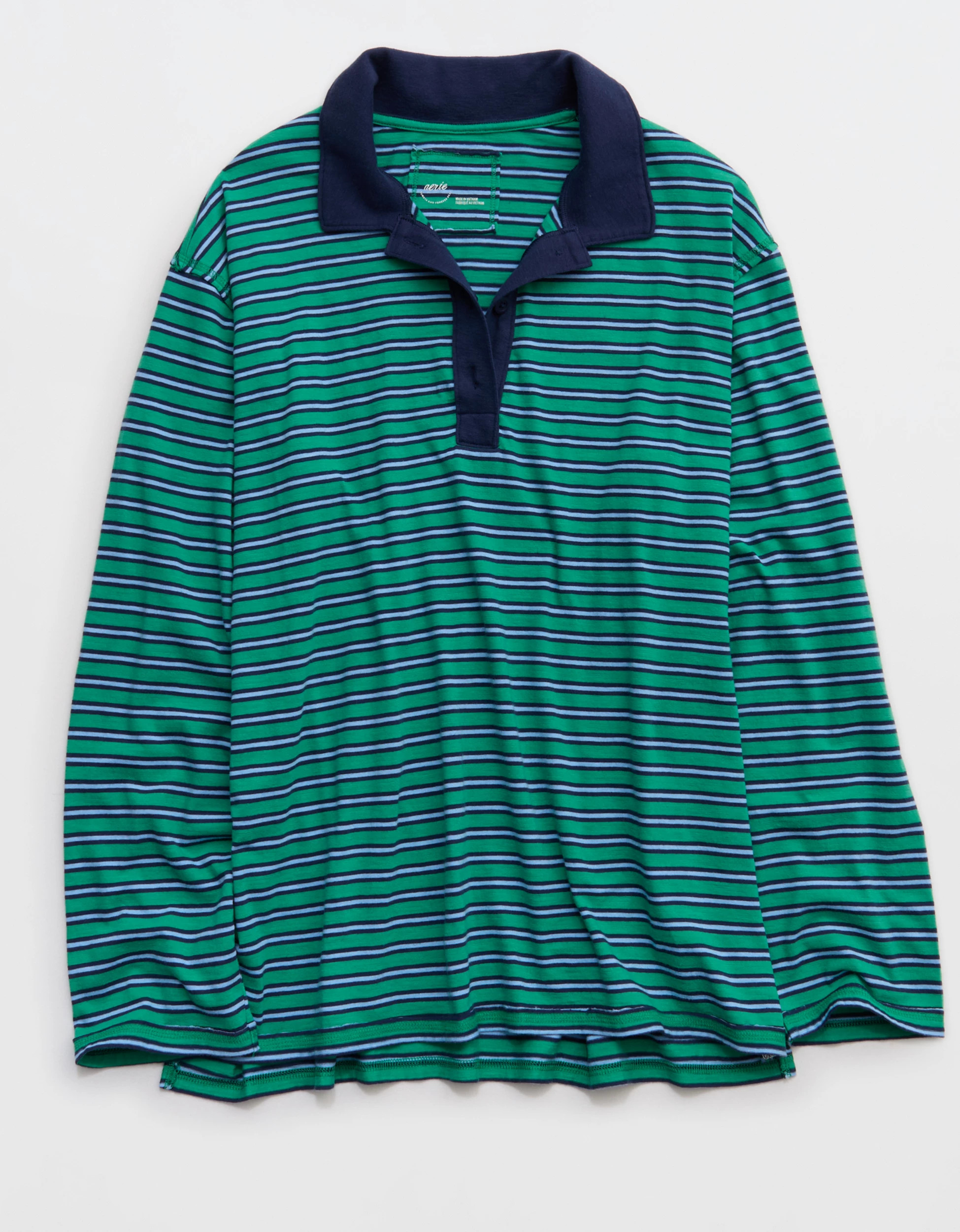 Aerie Cozy Polo Boyfriend T-Shirt | American Eagle Outfitters (US & CA)