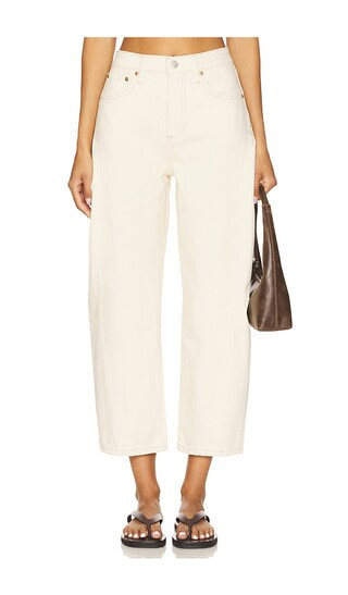 PISTOLA Eli High Rise Arched Leg in Ivory. - size 29 | Revolve Clothing (Global)
