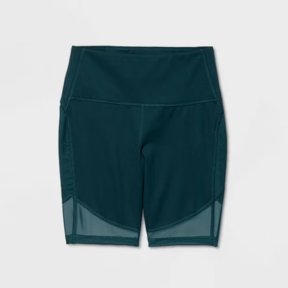 Women's High-Rise Contour Curvy Bike Shorts 7" - All in Motion™ | Target