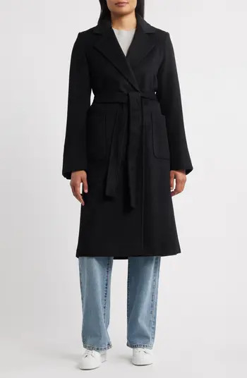 Sam Edelman Longline Wrap Coat | Nordstrom | Nordstrom