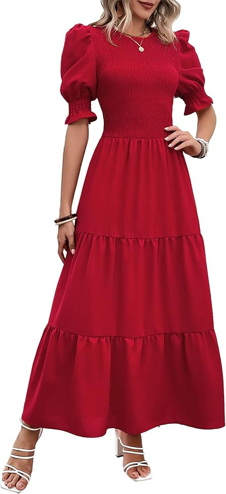 BTFBM Women Summer Wedding Guest Dress Summer Wedding Guest Dresses Summer Dress With Sleeves | Amazon (US)