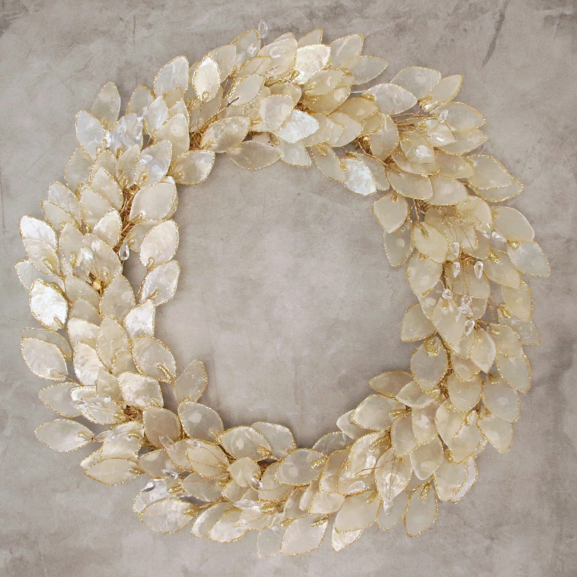 Handcrafted Mixed Assortment Shell / Capiz 19'' Wreath | Wayfair North America