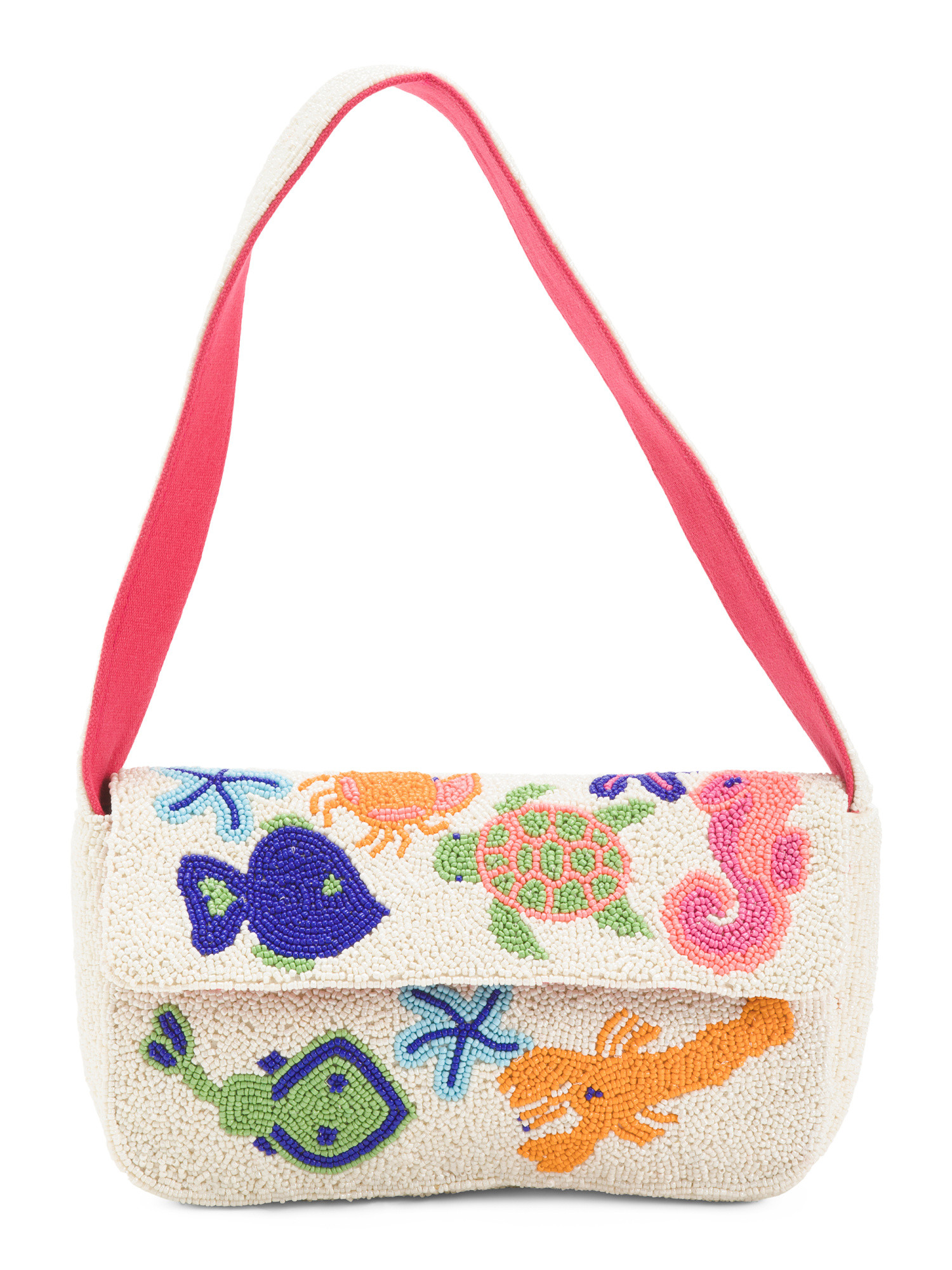 Beaded Beach Shoulder Bag | TJ Maxx
