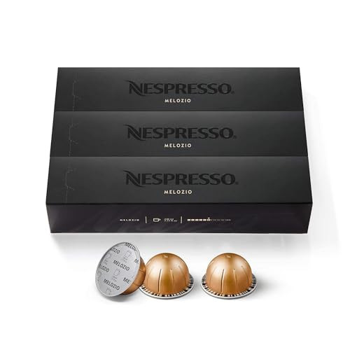 Nespresso Capsules Vertuo, Melozio, Medium Roast Coffee, 30-Count Coffee Pods, Brews 7.8oz. | Amazon (US)