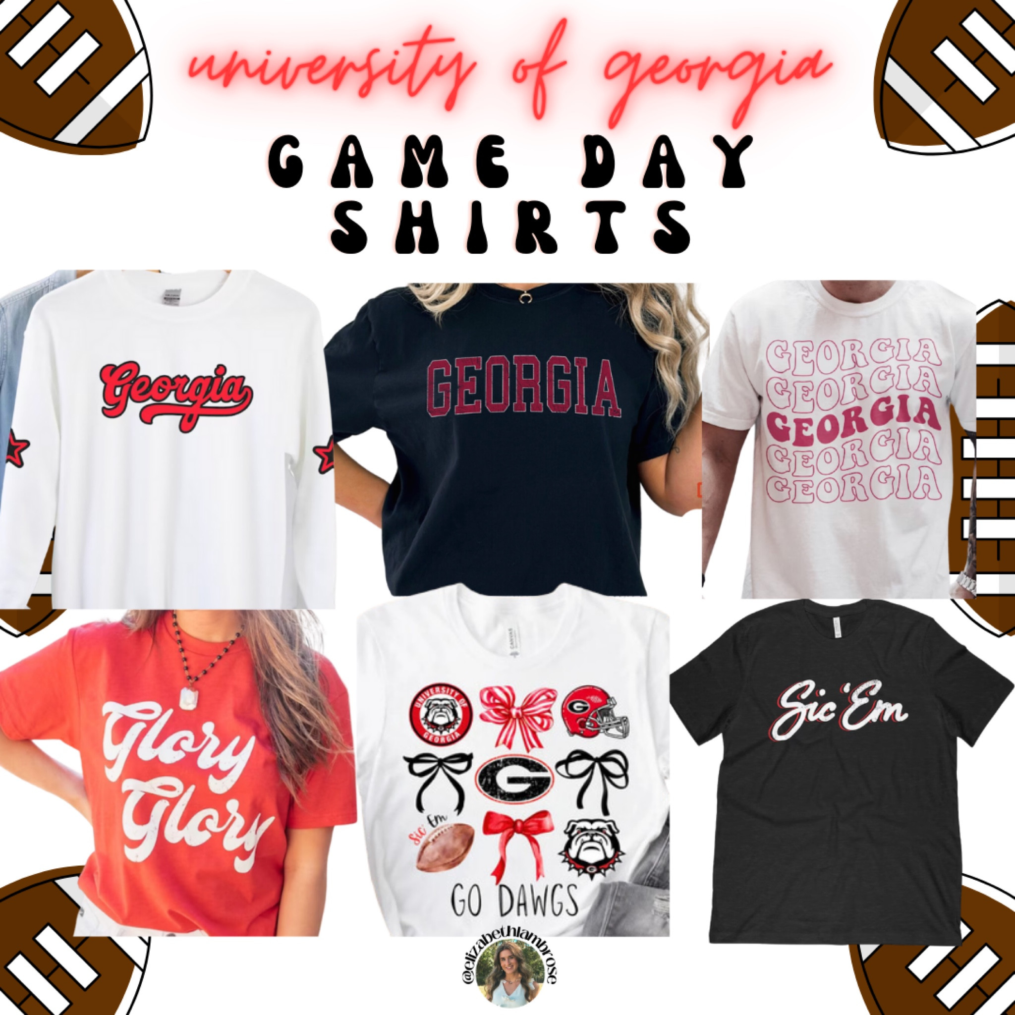 game day is right around the corner!  georgia bulldogs game day outfit
red and black game day shirts 
 

#LTKStyleTip #LTKU #LTKSeasonal