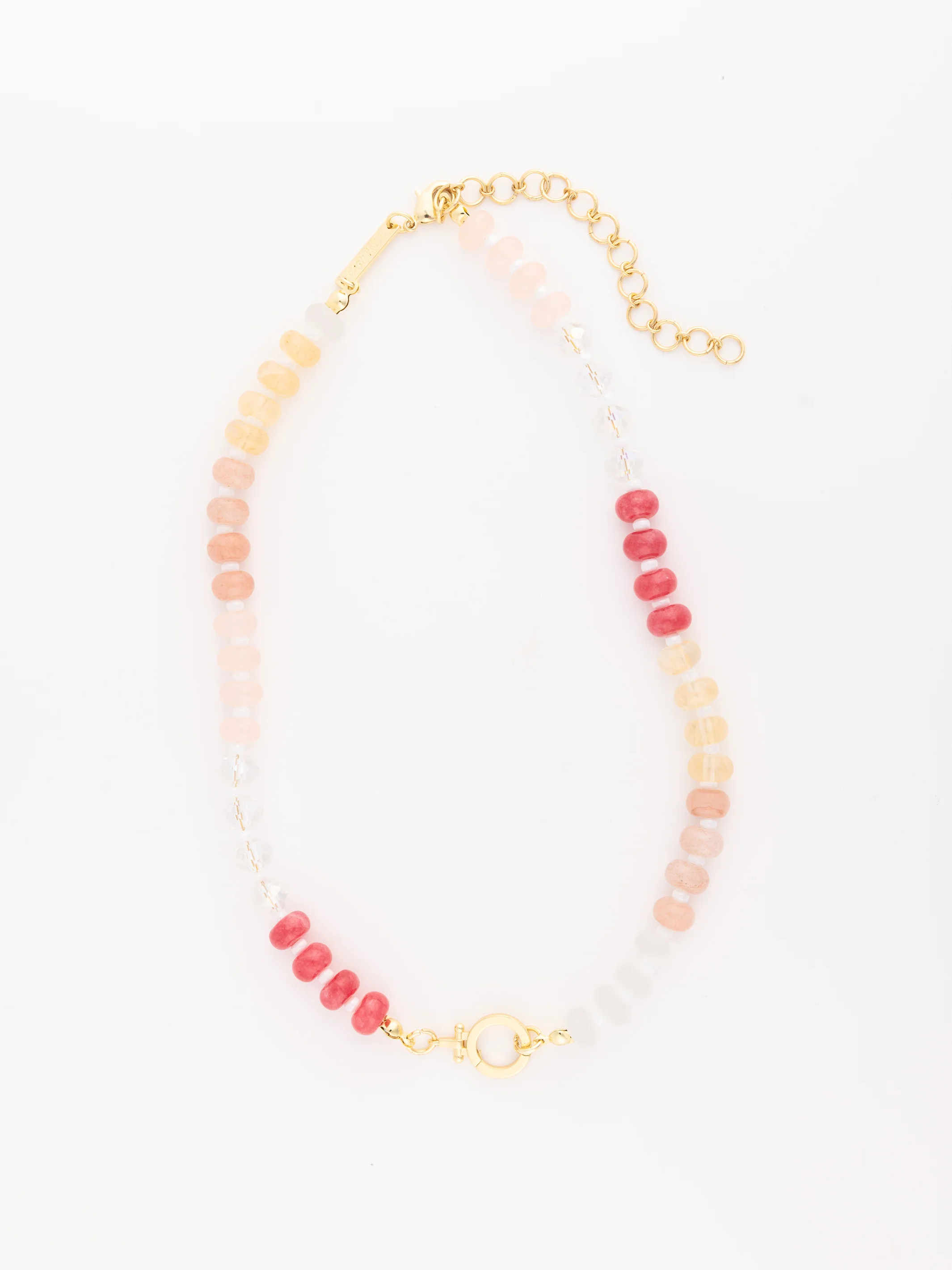 Thea Stone Charm Necklace | Pink | Michelle McDowell