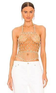 8 Other Reasons Halter Chain Top in Gold from Revolve.com | Revolve Clothing (Global)