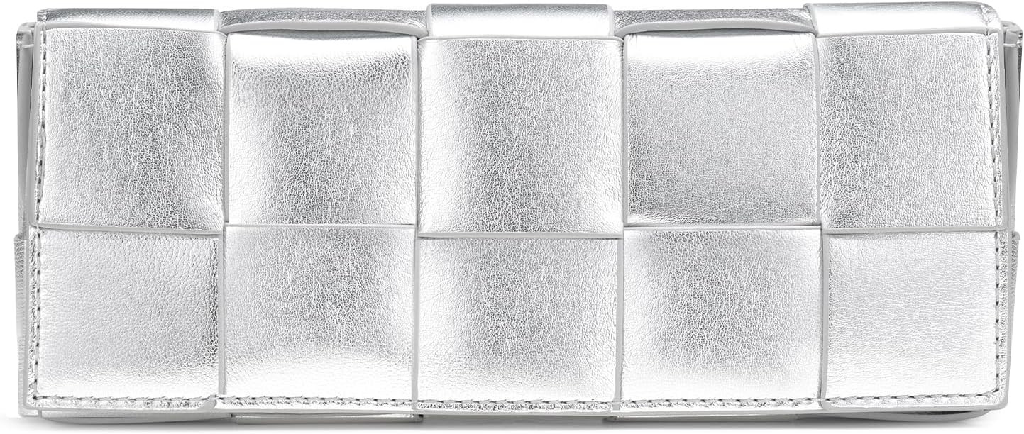 CHUNLI Woven Clutch Purses for Women - Sleek Shoulder Handbag for Evening, Formal Events, Wedding... | Amazon (US)