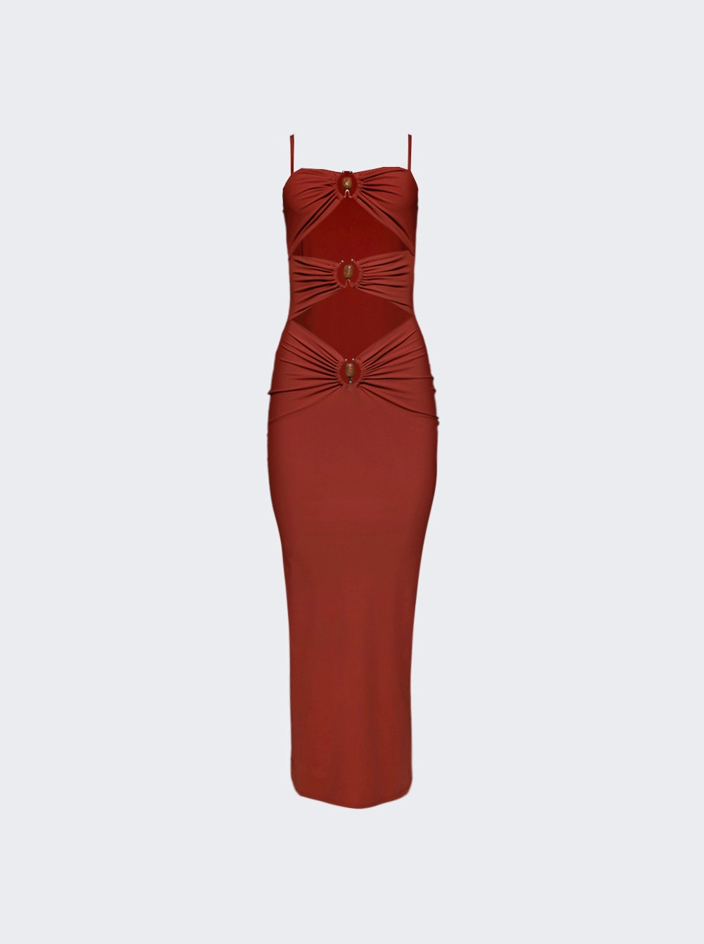 Crystal Orbit Column Dress Brick  | The Webster | The Webster
