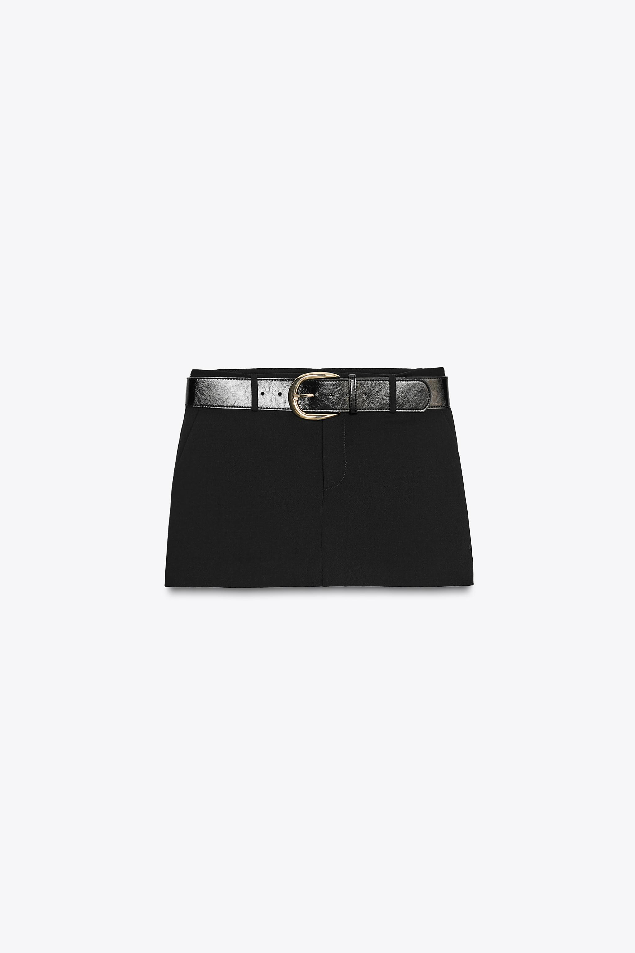 LOW-RISE BELTED SKORT | Zara US