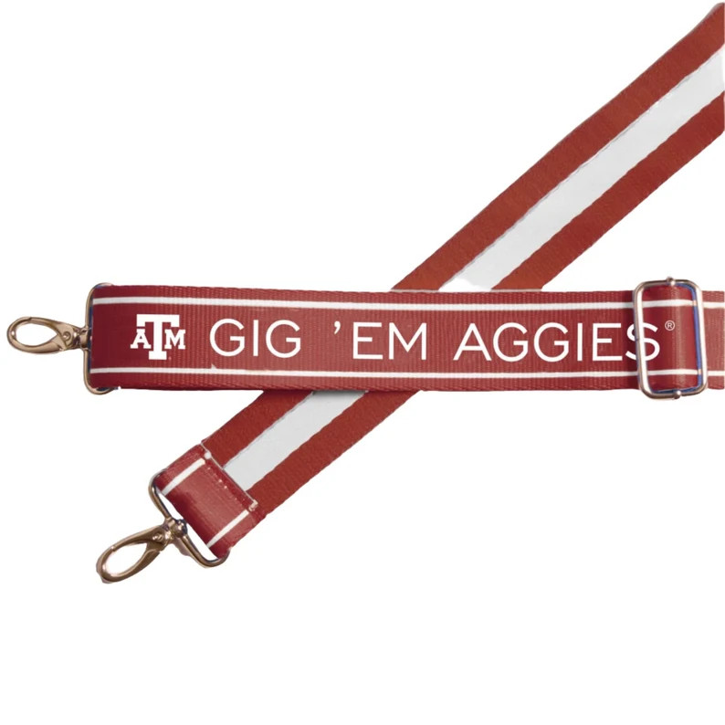 TEXAS A&M Licensed Gig'em Aggies Canvas Strap Game Day Clear Purse Stadium Strap College Strap Cr... | Etsy (US)