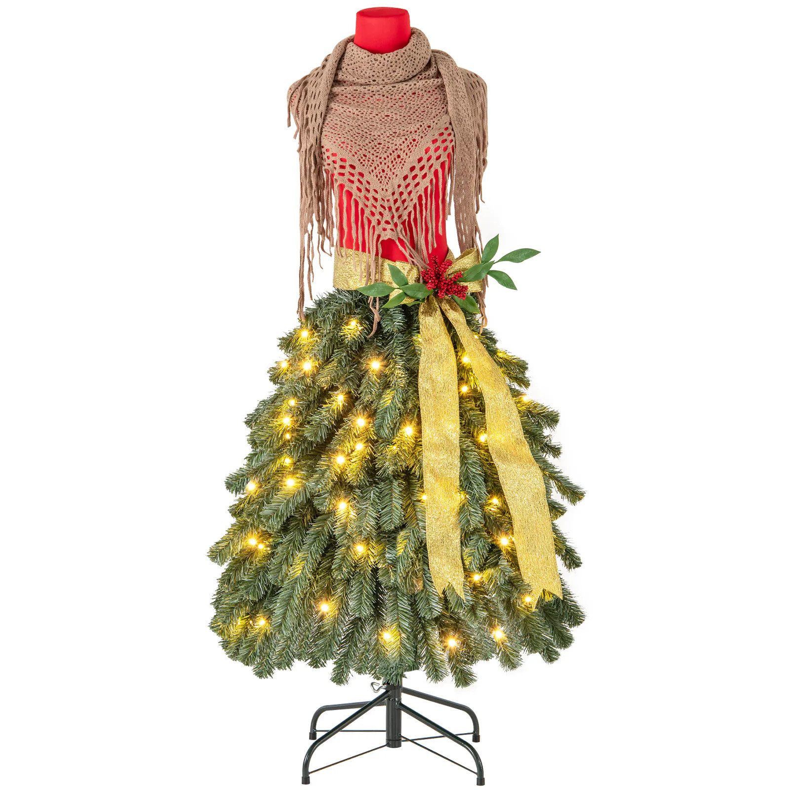 LIVIZA 60-in Pre-Lit Christmas Tree(s) Ornament | HYS25070US | Lowe's
