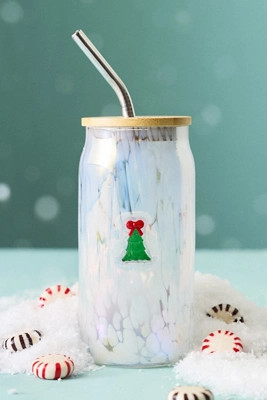 The Festive Confetti Icon Juice Glass Tumbler with Lid | Anthropologie (US)