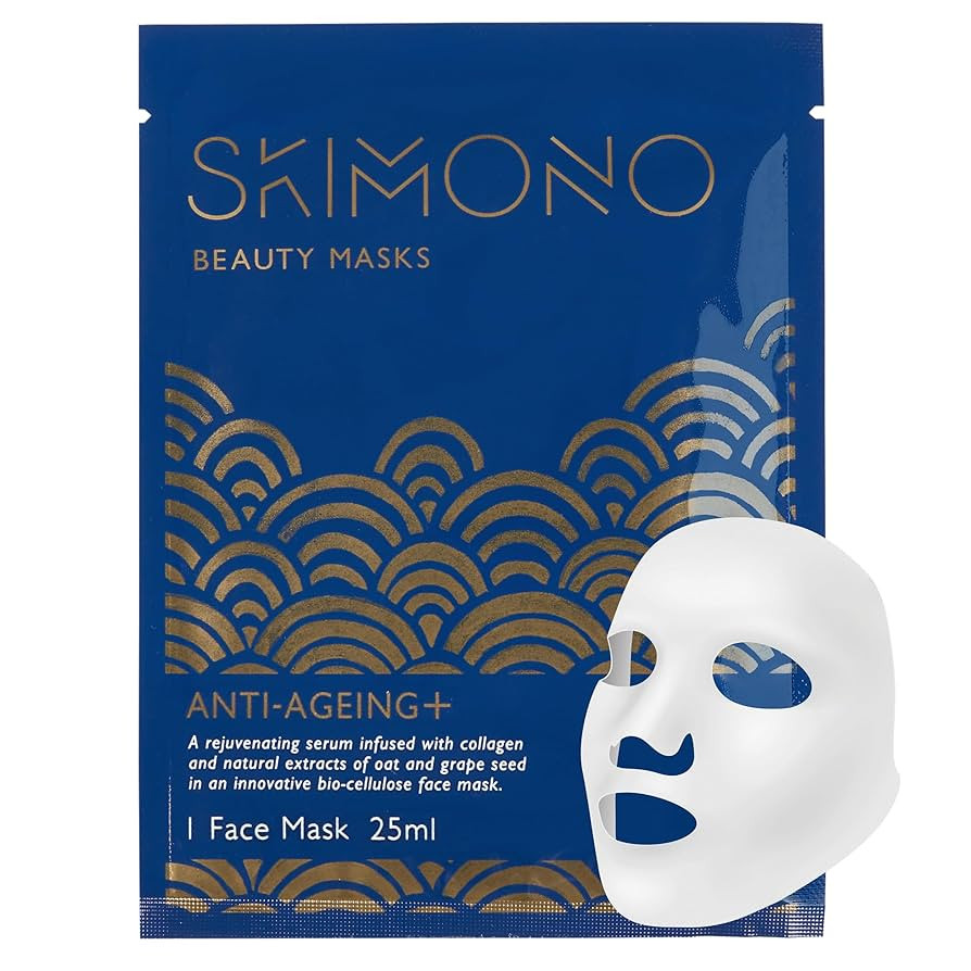 Skimono Anti-Ageing Collagen Face Mask (1 Pack) Bio-Cellulose Collagen Sheet Face Mask, Powerful ... | Amazon (UK)