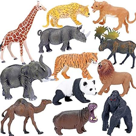 Terra by Battat – Wild Animals – Assorted Miniature Wild Animal Toys For Kids 3+ (60 Pc) Multi, 2" | Amazon (US)
