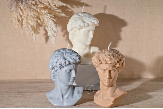 Large Bust Candle David Statue Candle Venus Candle Bust - Etsy | Etsy (US)