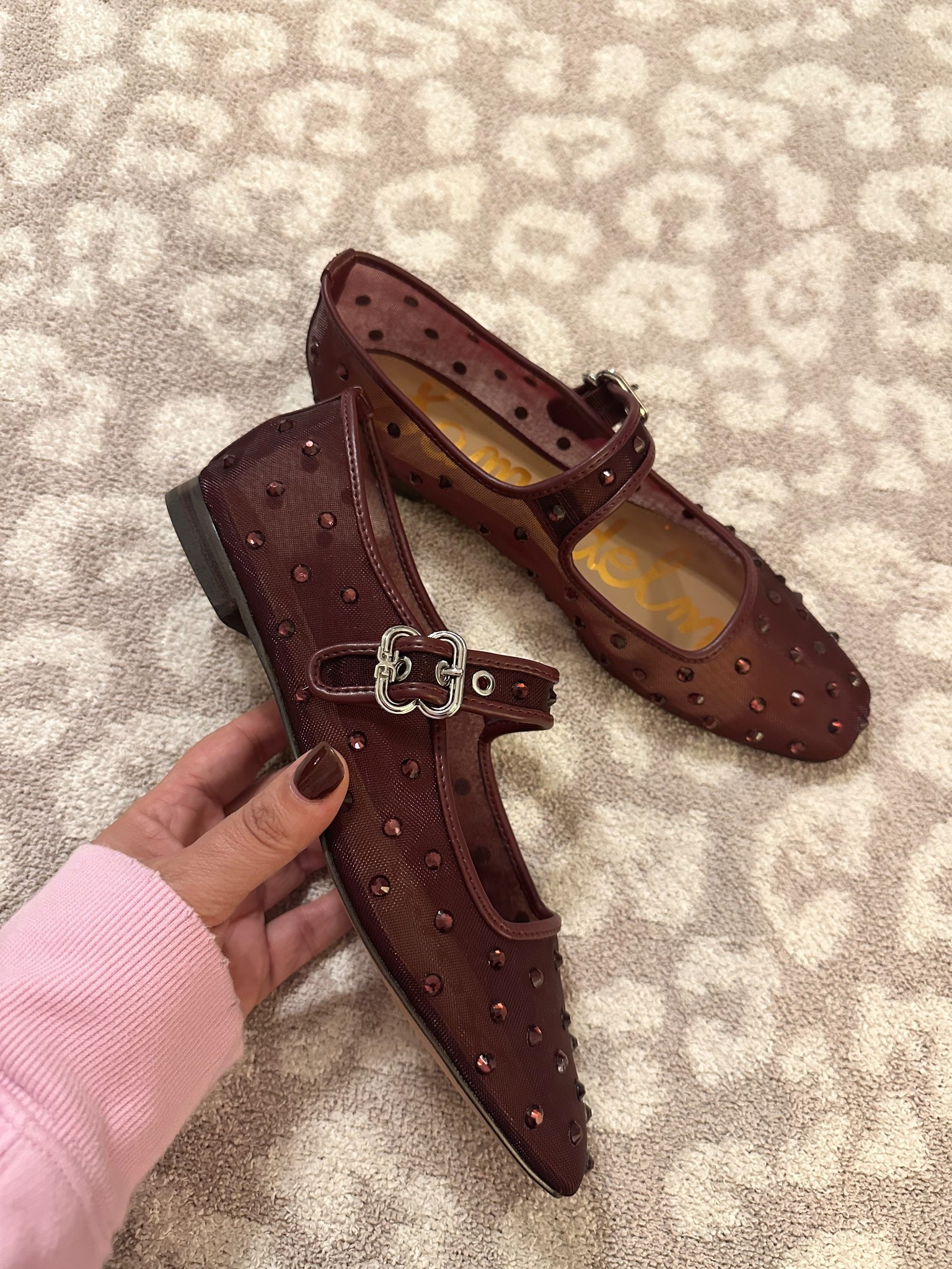 wine colored sparkles 🍷🥿 currently on sale! 

#LTKFindsUnder100 #LTKSaleAlert