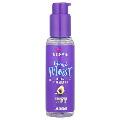 Aussie, Miracle Moist, Intense Hydration Oil with Avocado & Jojoba Oil, 3.2 fl oz (95 ml) | iHerb