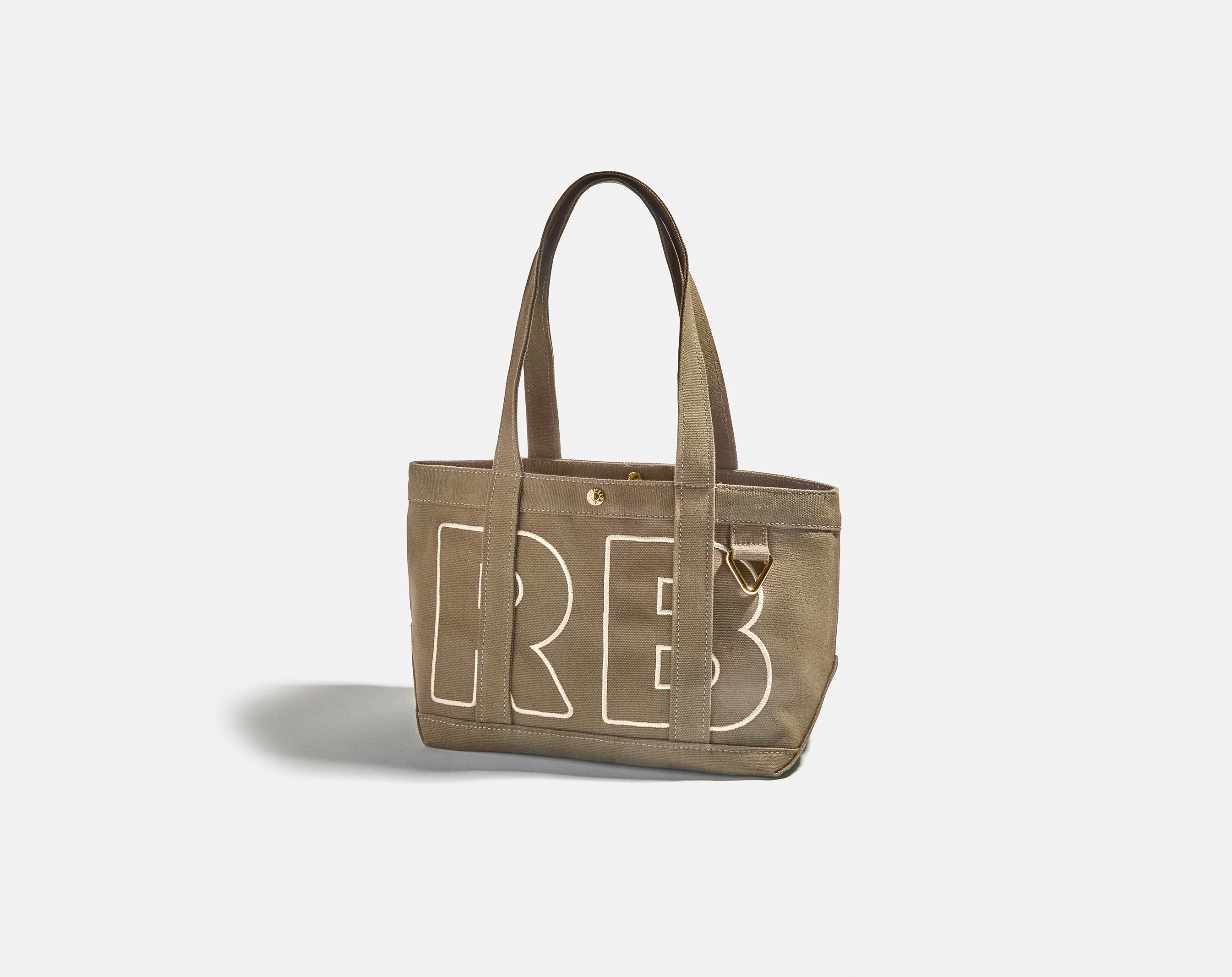 Custom Alpha Tote - Mushroom Taupe | BaubleBar