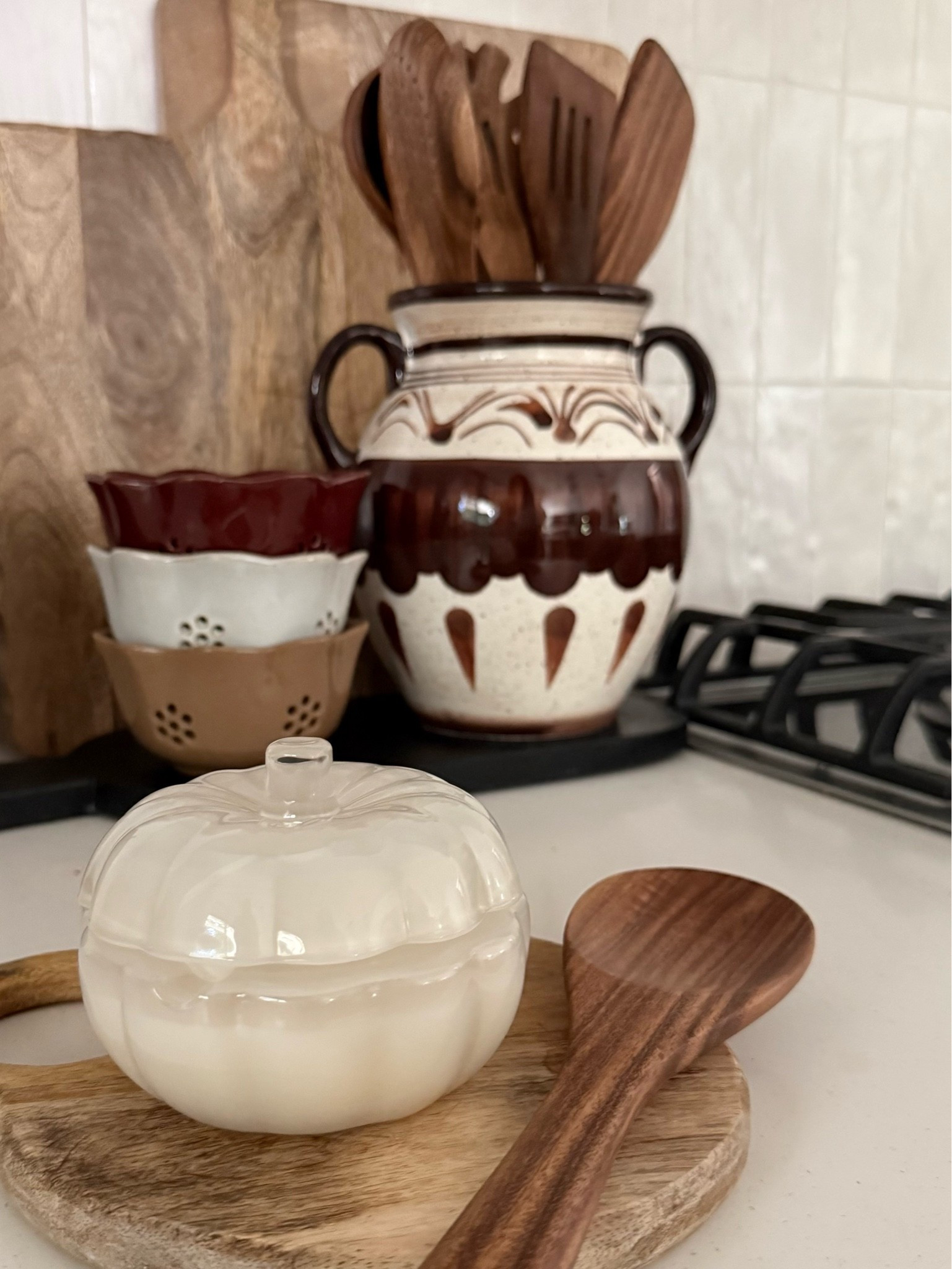 Kitchen charm 🤎🤍
This painted vase has many uses, but I think it’s perfect as a utensil crock! 
Target affordable home

#LTKfall #LTKhome