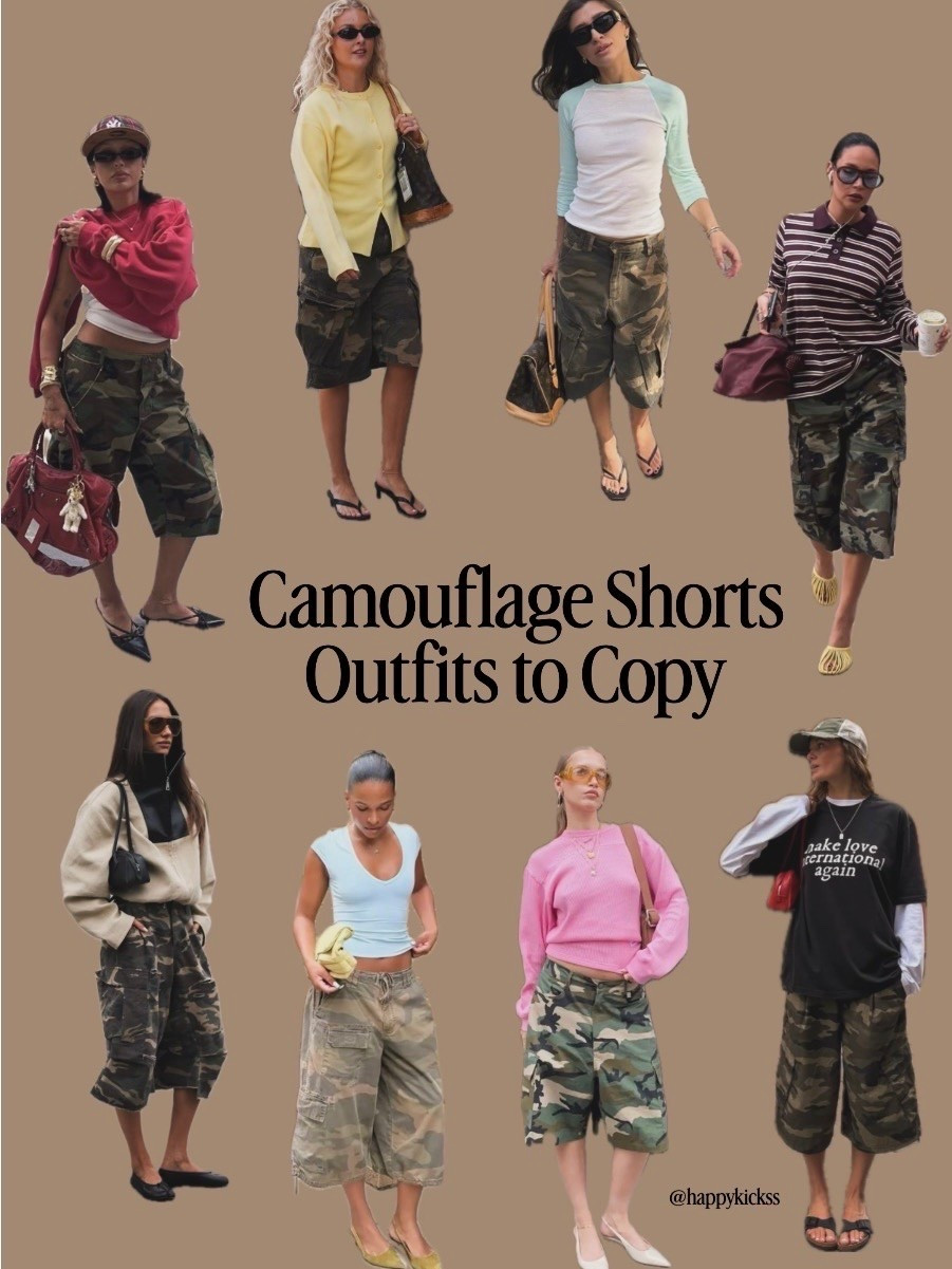 Camo Shorts Inspo 💚

#LTKootd #LTKSeasonal #LTKOver40