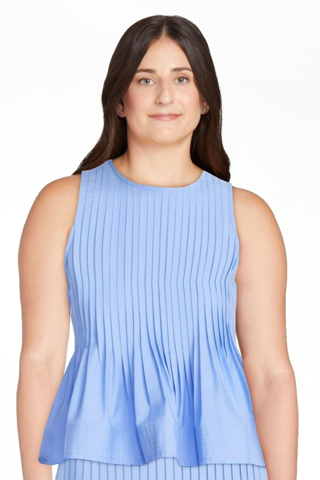 Free Assembly Women's Sleeveless Pintuck Peplum Top, Sizes XS-XXL | Walmart (US)