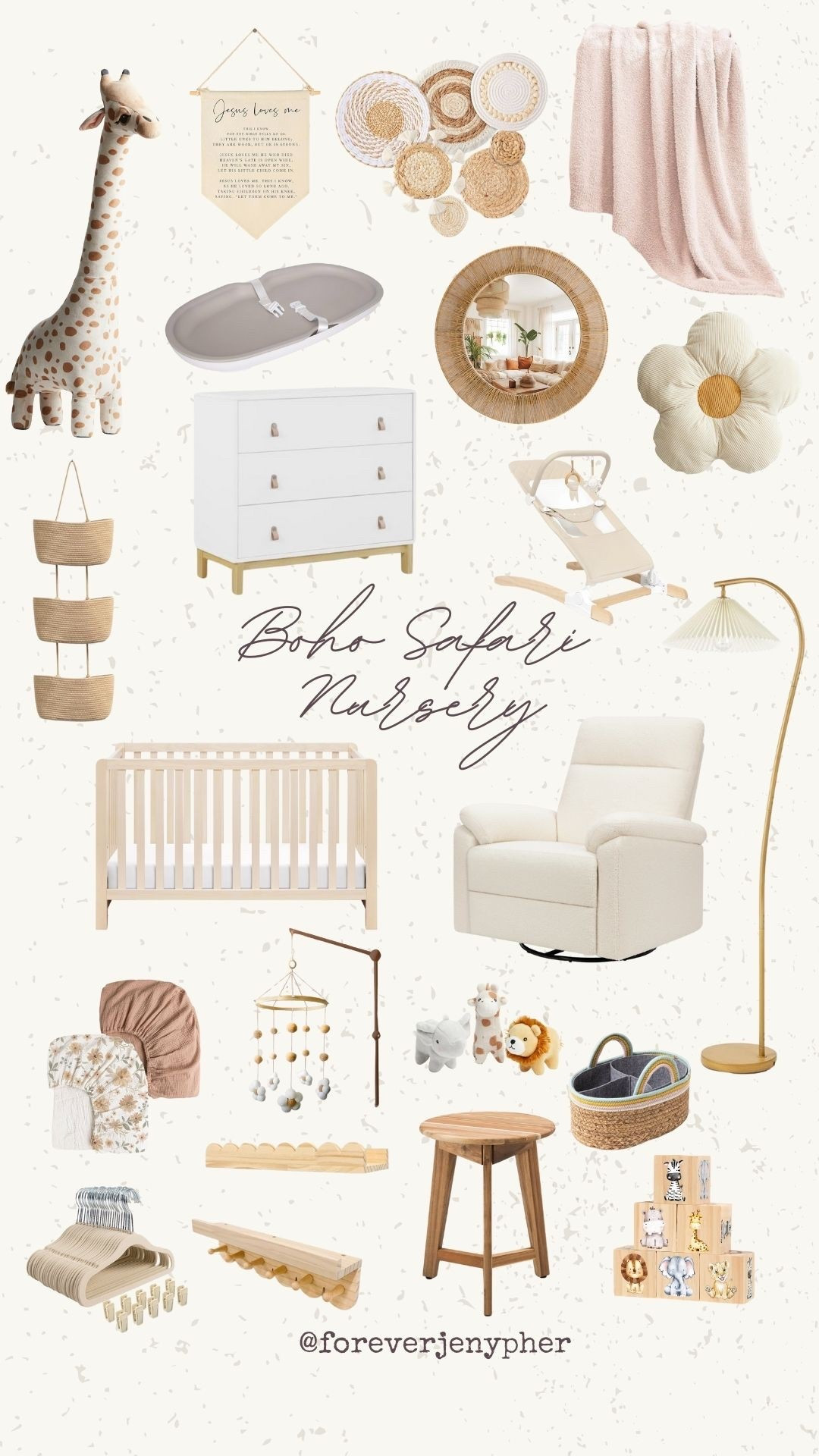 Boho Themed Nursery for Baby Girl 🦒🌼👶🏻🤍

#LTKFindsUnder100 #LTKBaby #LTKHome