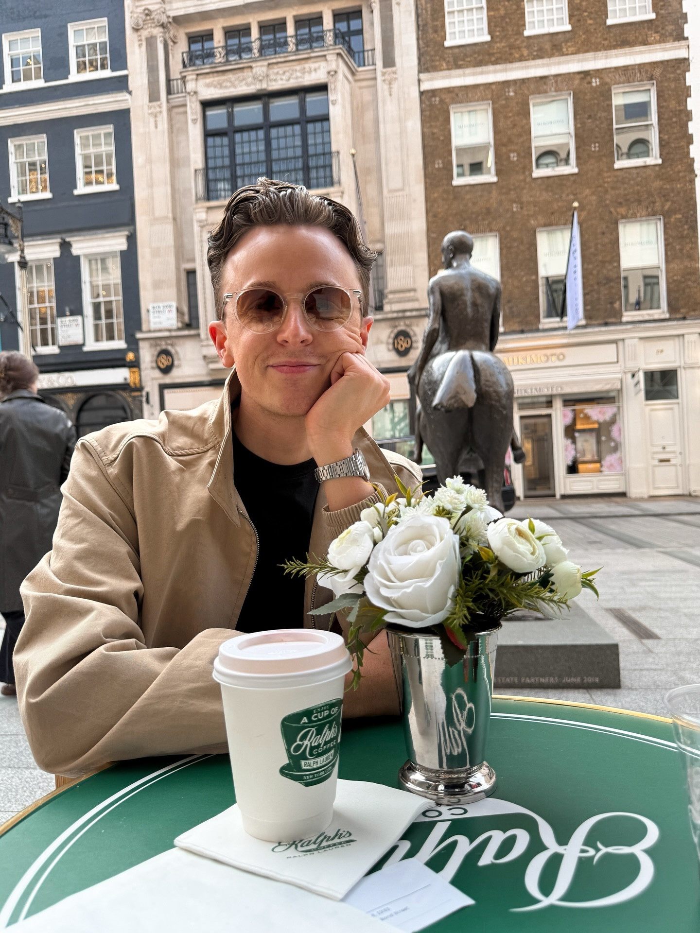 On today’s menu 🧥☕️🍪

#menswear #ootdmenindo #london #ralphscoffee