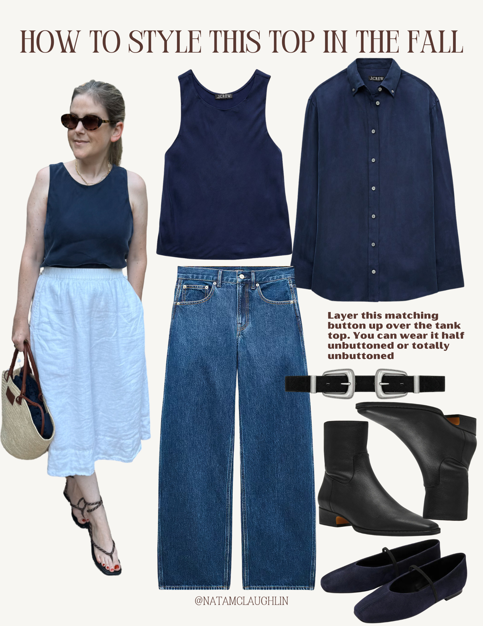 Tonal outfit I love for fall. You can wear this in business casual dress code, but I love how it's also a good weekend option. Now with flats and later with boots 

 #LTKmomlife #LTKOver40 #LTKWorkwear