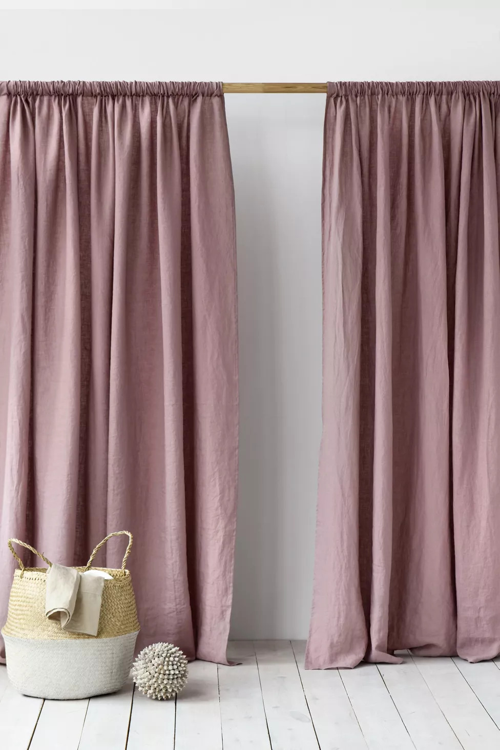 MagicLinen Rod Pocket Linen Curtain Panel | Urban Outfitters (US and RoW)