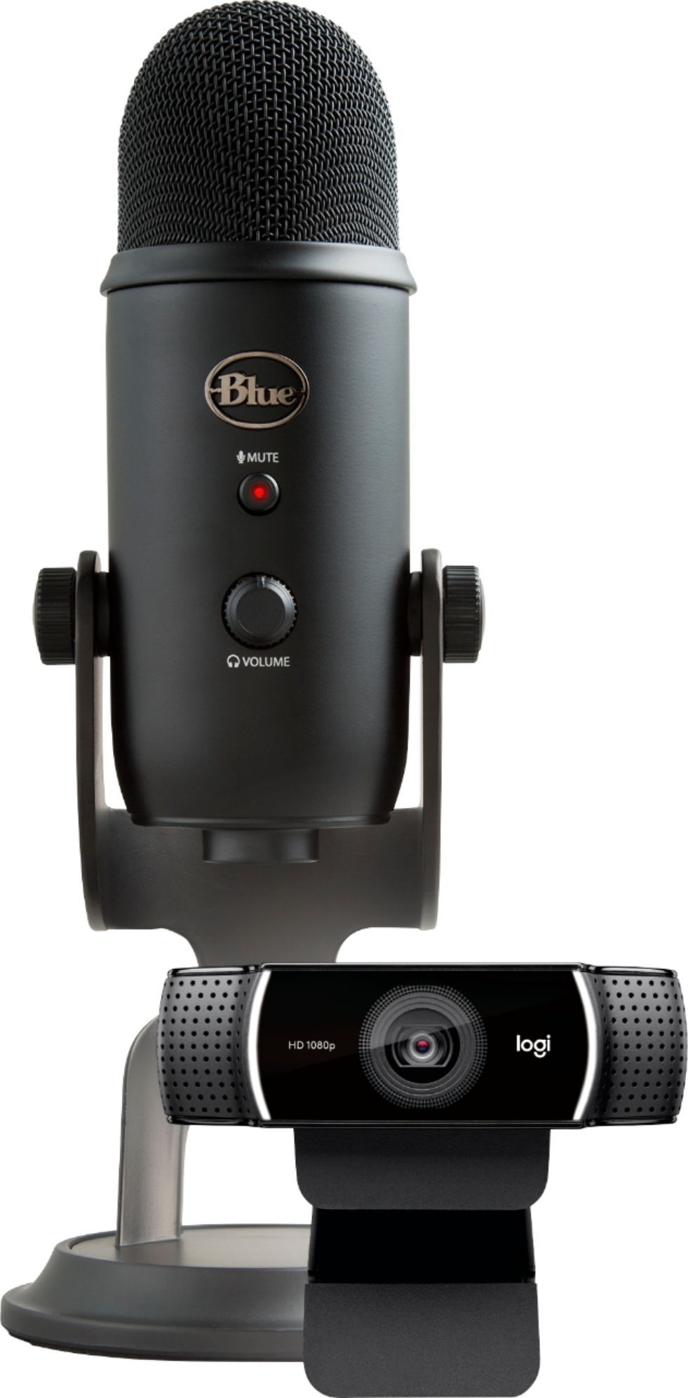 Blue Microphones Pro Streamer Pack with Blue Yeti USB Microphone & Logitech C922 Pro HD Webcam 98... | Best Buy U.S.