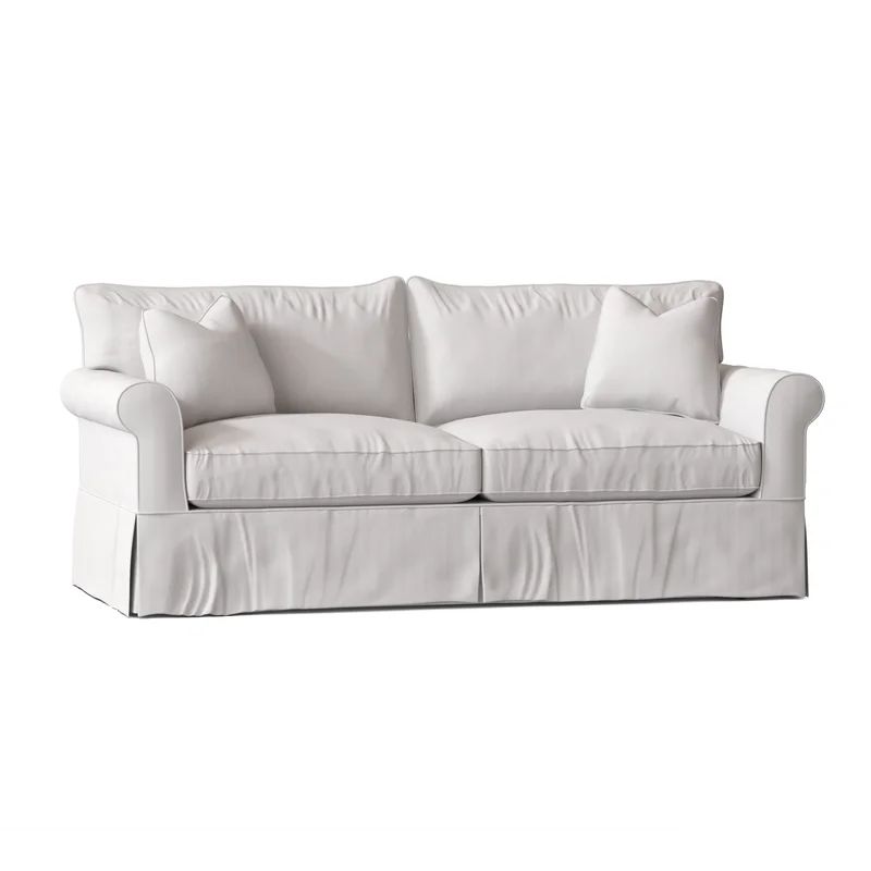 Amari 84'' Slipcovered Rolled Arm Sofa | Wayfair North America