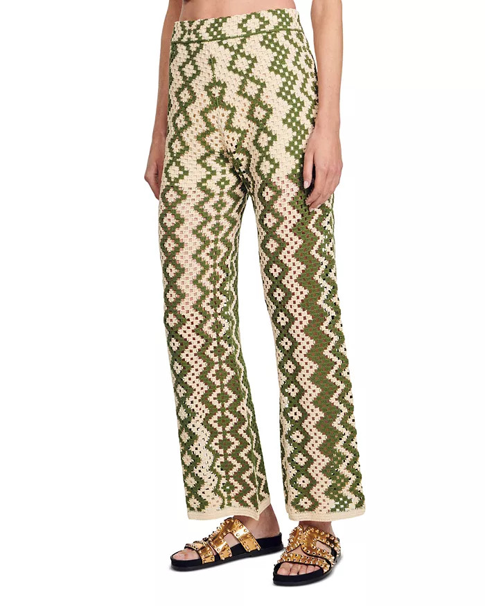 Henrik Geometric Crochet Wide Leg Pants | Bloomingdale's (US)