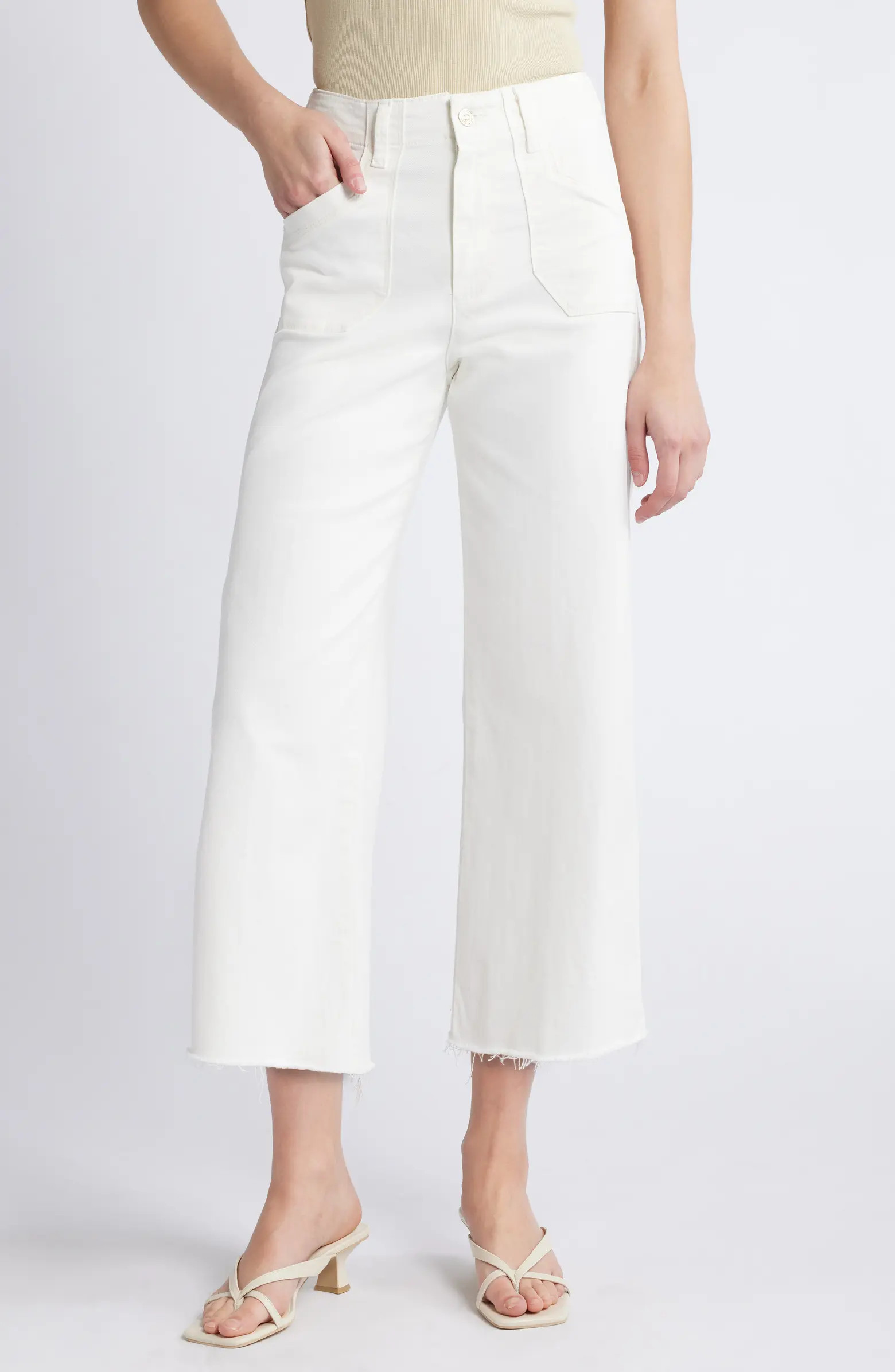 PAIGE Anessa High Waist Wide Leg Jeans | Nordstrom | Nordstrom