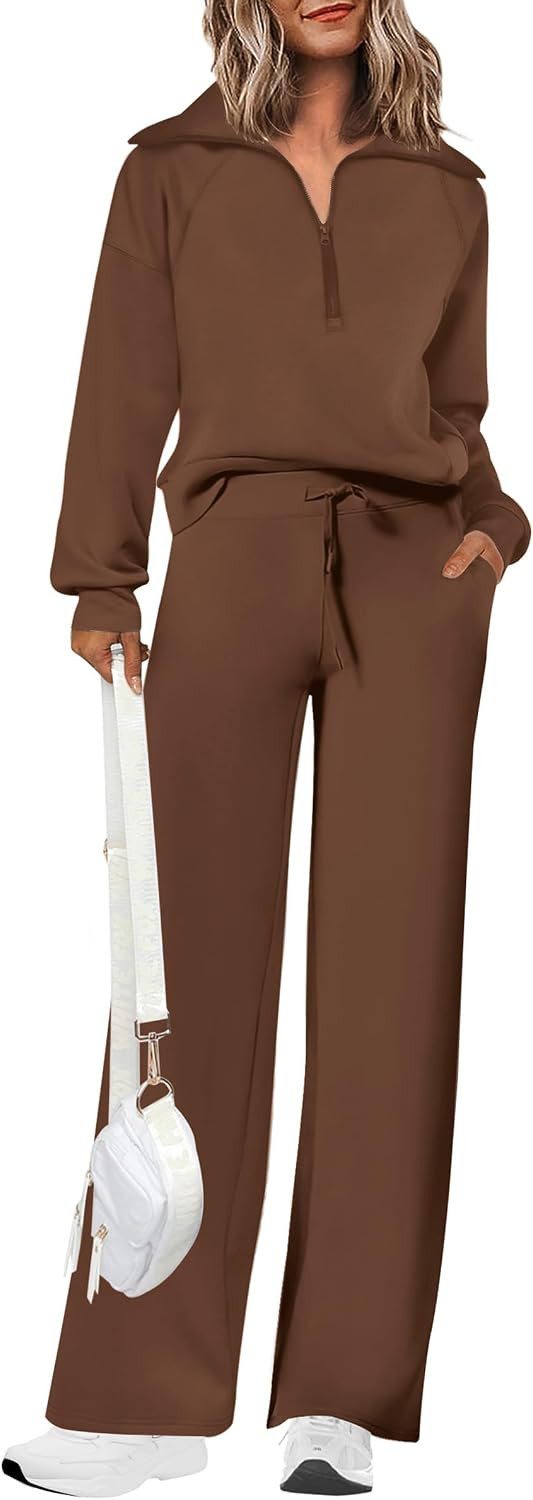PRETTYGARDEN Women's 2 Piece Matching Lounge Set Sweatsuits | Amazon (US)