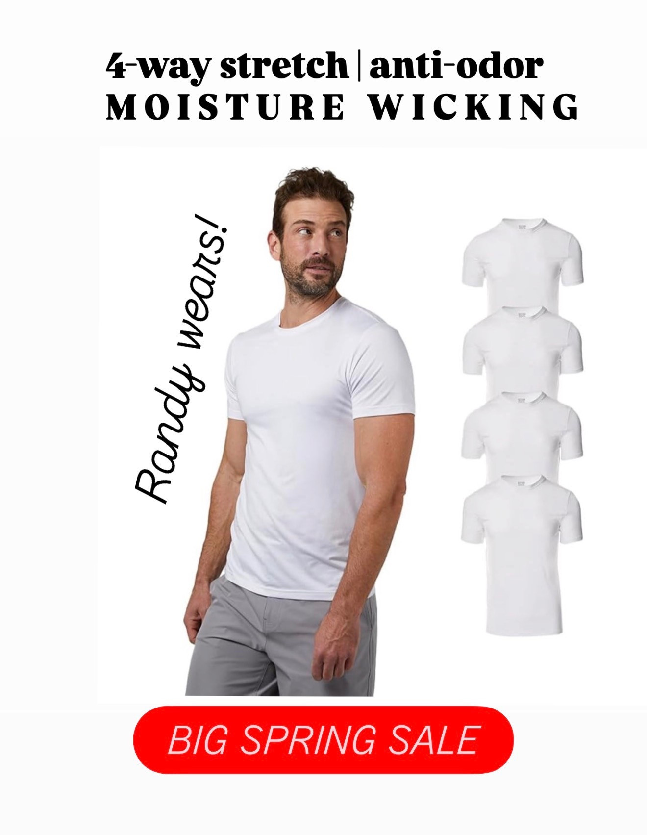 Randy’s favorite cool t-shirt anti odor 4 way stretch moisture wicking ! 

#LTKMens