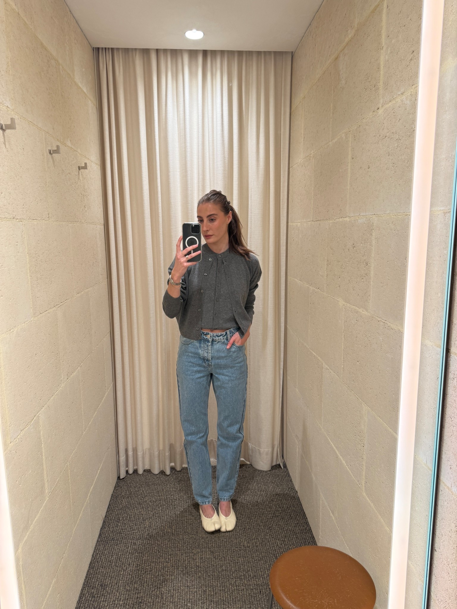 The perfect trans seasonal outfit
I’m wearing a small in the vest and cardigan and a 25 in the jeans. 

#LTKaustralia #LTKspring #LTKjeans