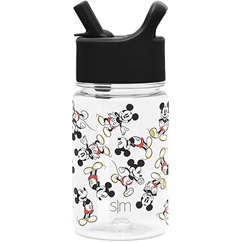 Simple Modern Disney Mickey Mouse Kids Water Bottle Plastic BPA-Free Tritan Cup with Leak Proof S... | Amazon (US)