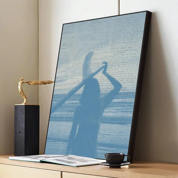 HALFLEMART 1pc Coastal Cowgirl Decor Newspaper Print Surfboard Wall Art Newspaper Poster, For Liv... | SHEIN