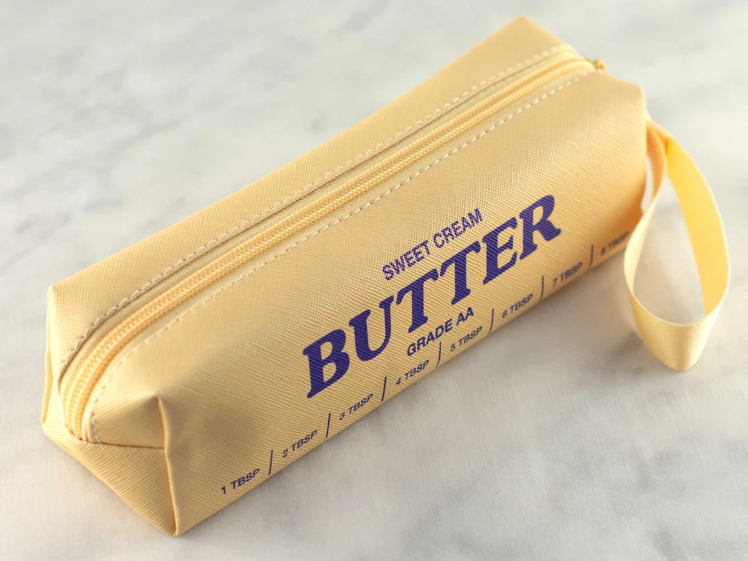 Pencil Bag Zipper Butter Pencil Bag Travel Bag Makeup Bag Makeup Brush Bag Pencil Holder School S... | Etsy (US)