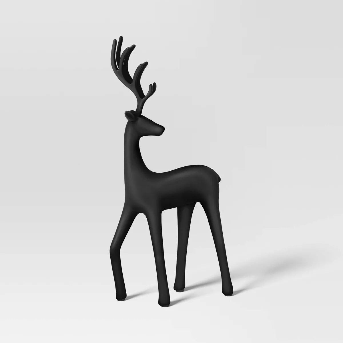 14" Deer Looking Backwards Animal Christmas Statue - Wondershop™ Black | Target