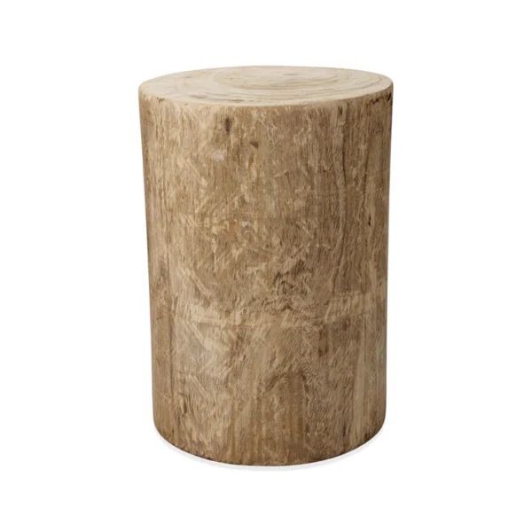 Agave Solid Wood Drum End Table | Wayfair North America