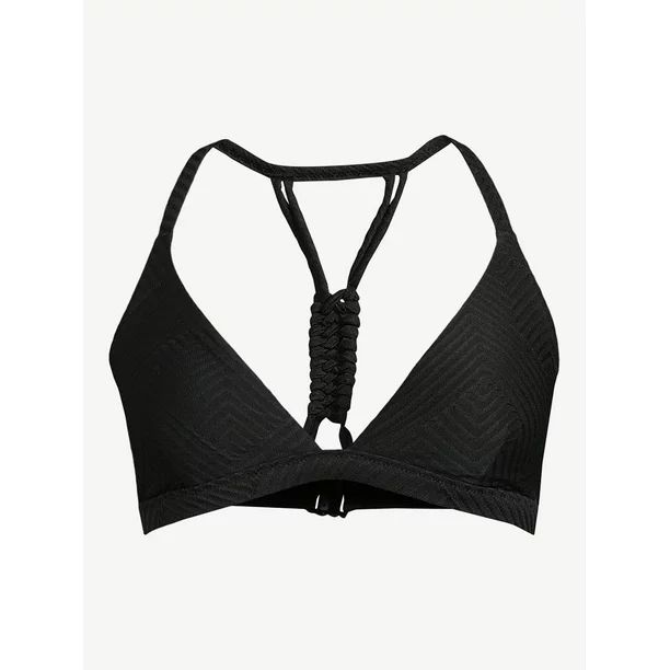 Love & Sports Women's Triangle Bikini Top with Macrame Back | Walmart (US)