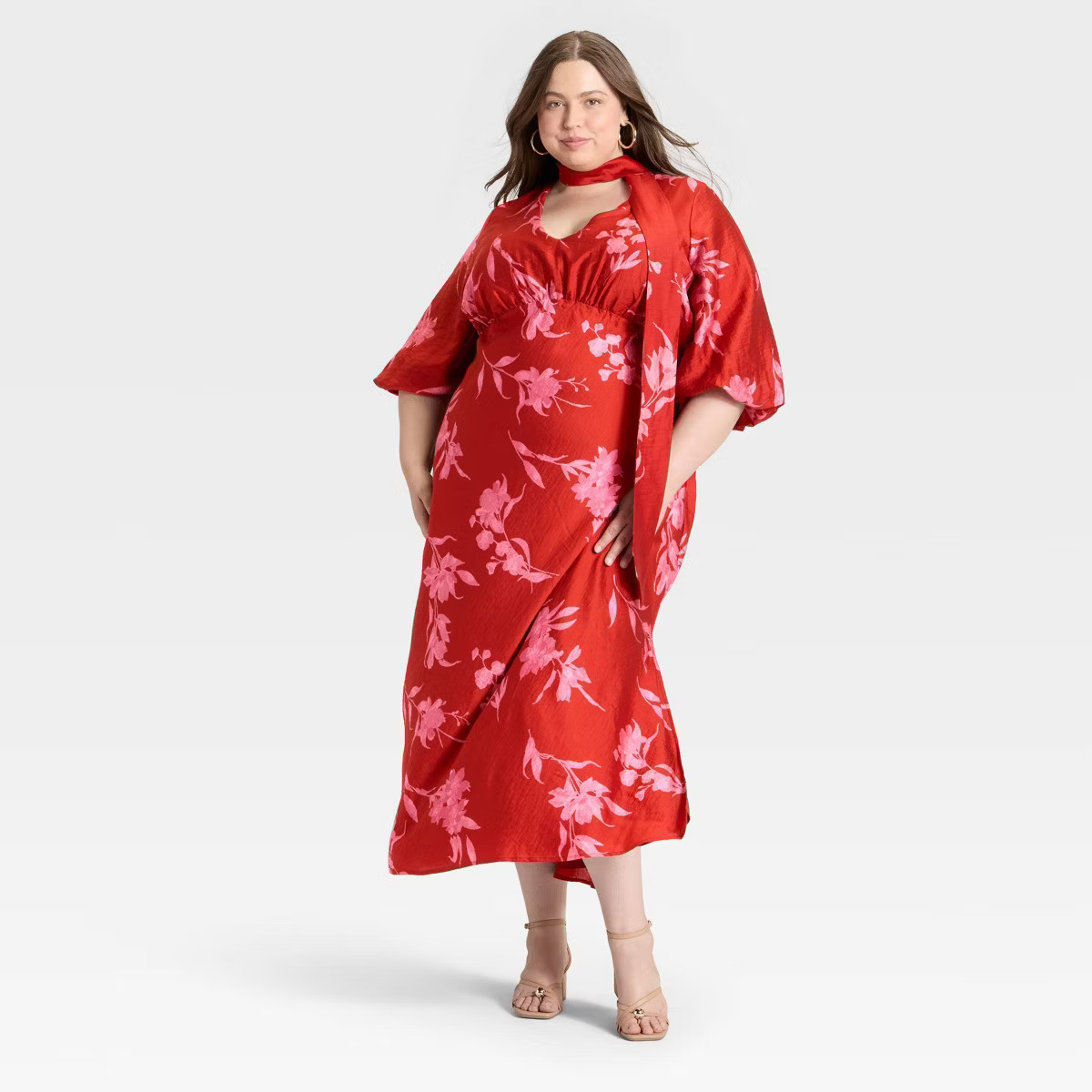 Women's Tie Neck Maxi Dress - A New Day™ | Target